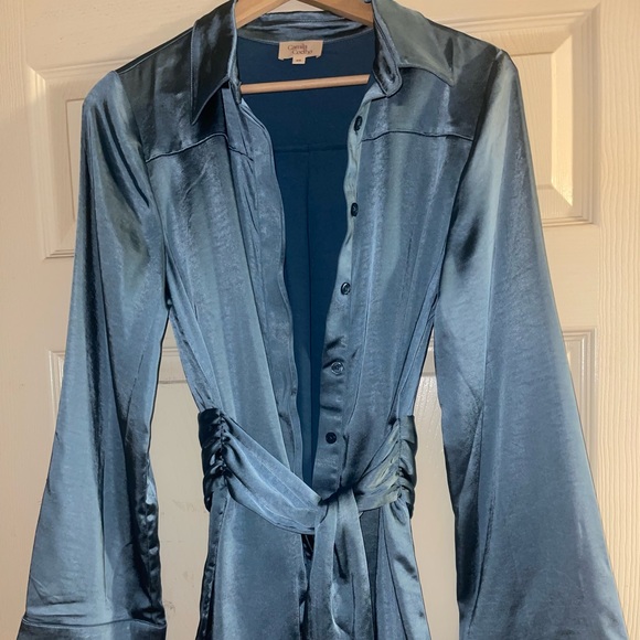 Camila Coelho Priscilla Mini Dress in blue - Picture 3 of 7